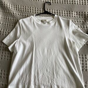 COS Women’s 100% Organic Cotton Clean Cut Regular T-Shirt White